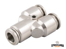 Raccordi a Y intermedio INOX 316L Aignep 60310X per aria compressa, 4-8mm (2pz)