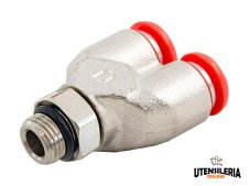 Raccordi a Y orientabili maschio cilindrico Aignep 50326 per aria compressa (10pz)