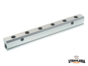 Ripartitori in alluminio Aignep 6047 per aria compressa, acqua e olio (5pz)