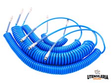 Tubo a spirale in poliuretano per aria compressa Aignep 4x6 filettatura 1/4