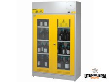Armadio di sicurezza per acidi,chimici e basi con elettroventilatore e ante in vetro Airbank Armadio di sicurezza per acidi,chimici e basi con elettroventilatore e ante in vetro Airbank