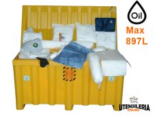 Kit assorbimento Airbank per oli ed idrocarburi da 756L Kit assorbimento Airbank per oli ed idrocarburi da 756L