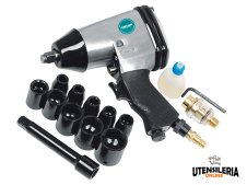 Avvitatore ad impulsi Aircraft attacco 1/2" quadro, 320 Nm in kit con bussole