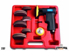 Levigatrice pneumatica in kit 237 con disco 75mm 0,26Kw Levigatrice pneumatica in kit 237 con disco 75mm 0,26Kw