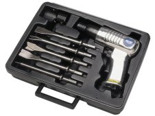 Martello pneumatico AirTec 200 attacco esagonale in Kit con 5 scalpelli Martello pneumatico AirTec 200 attacco esagonale in Kit con 5 scalpelli