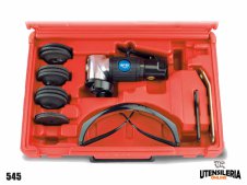 Smerigliatrice pneumatica in kit 545 con disco 50mm 0,19Kw Smerigliatrice pneumatica in kit 545 con disco 50mm 0,19Kw