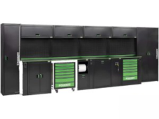 Arredamento modulare FG 118/CO20V per officina 5.600x757x2.000mm Arredamento modulare FG 118/CO20V per officina 5.600x757x2.000mm
