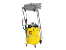 Aspiratore-recuperatore pneumatico a pantografo Meclube per olio esausto 120lt