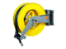 Avvolgitubo automatico in acciaio Meclube S-555 per gasolio, tubo 15 mt