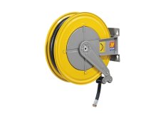 Avvolgitubo automatico in acciaio Meclube F-550 per gasolio, tubo 10 mt