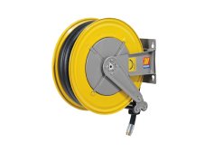 Avvolgitubo automatico in acciaio Meclube F-555 per gasolio, tubo 20 mt