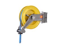 Avvolgitubo automatico in acciaio Meclube S-400 per acqua 150°C, tubo 15mt