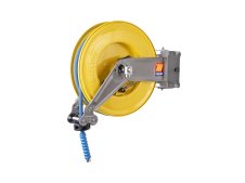 Avvolgitubo automatico in acciaio Meclube S-460 per acqua 150°C, tubo 18mt