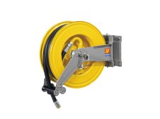 Avvolgitubo automatico in acciaio Meclube S-555 per gasolio, tubo 20 mt