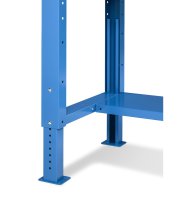 Banco da lavoro Fami regolabile con piano in legno e parete 150CM WORK1515
