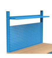 Banco da lavoro Fami regolabile piano in legno, cassetto e parete 200CM WORK2019