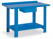 Banco da lavoro Tecnotelai con piano in acciaio e cassetto 1000x670x860mm