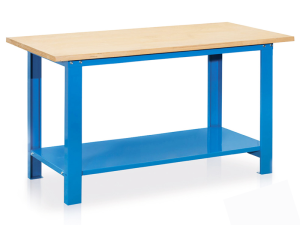 Banco da lavoro Tecnotelai con piano in legno 1500x750x880mm