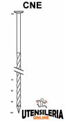 Chiodi testa tonda in barre CN elicoidali 2.8-3.1-3.4mm 3000pz