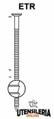 Chiodi testa tonda elettrosaldati ETR ring 2.5mm conf.7200pz