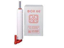 Film estensibile per imballaggio Barbero Box 66 bianco coprente con distributore (6pz)