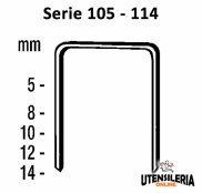 Punti in acciaio SERIE 105-114 0.5x0.9mm conf.5000pz