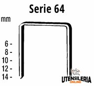 Punti in acciaio SERIE 64 per B 64 0.5x0.7mm conf.10000pz