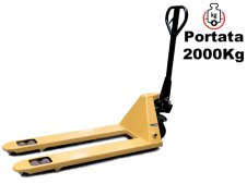 Transpallet manuale Barbero BP20 Euro con ruote in gomma, portata 2,0t