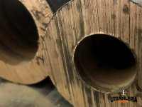Barre tonde forate in bronzo estruso UNI 7013-8 30x15 100mm