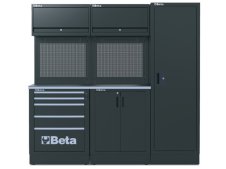 Arredo modulare per officina Beta RSC50 D 2095x690x2000mm con cassettiera e armadi