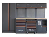Arredo per officina Beta C45PRO 2.0 2955x645x2000mm completo di 268 utensili