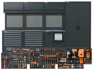 Arredo Beta RSC50 2.0 F per officina 3155x760x2000mm completo di 411 utensili Beta