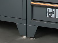 Arredo Beta C45PRO 2.0 BW per officina 1960x645x2000mm con piano di lavoro in legno