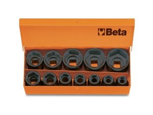 Set 12 chiavi a bussola macchina Beta 720/C12 quadro femmina 1/2" fosfatate, in cassetta
