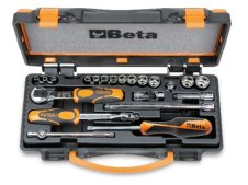 Assortimento Beta 900/C13-8, 13 chiavi a bussola e 8 accessori in valigetta