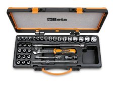 Assortimento Beta 910A/C29, 29 chiavi a bussola e 5 accessori in valigetta