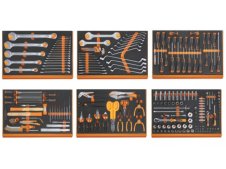 Assortimento 214 utensili ad uso universale Beta 5988VU/M in 6 termoformati morbidi EVA Assortimento 214 utensili ad uso universale Beta 5988VU/M in 6 termoformati morbidi EVA