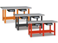 Banco di lavoro Beta C56 2000x640x930 mm in acciaio con 2 cassetti, portata 1200Kg