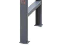 Banco da lavoro Beta C58BC-W 4C/O 210cm bicolore con piano in legno e 4 cassetti