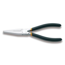 Pinze a becchi piatti lunghi zigrinati Beta 1008 lunghezza 160mm