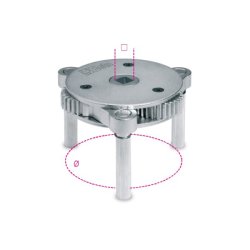 Chiave autoregolabile 3 bracci per filtri olio Beta 1493-U dx-sx