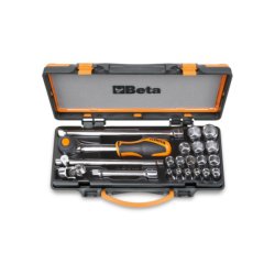 Cassetta Beta 910A/C16HR da 21pz, 16 chiavi a bussola e 5 accessori in valigetta