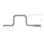Manovella con quadro maschio da 1/2" Beta 920/46 cromata