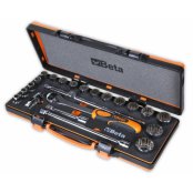 Assortimento chiavi a bussola multimpronta Beta 920U/C17M in cassetta