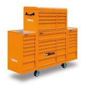 Cassettiera mobile per officina Beta C38C con 33 cassetti, portata 1200 Kg