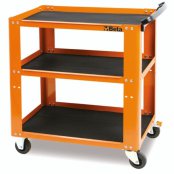 Carrello arancio C51 con 3 ripiani Beta capacità carico statico 200Kg