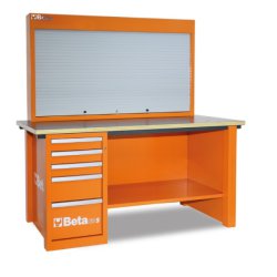 Banco da lavoro Beta Master Cargo C57SA, 5 cassetti con parete portautensili