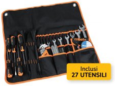 Borsa portautensili arrotolabile Beta 2002/B27 SBK per motociclisti con 27 utensili