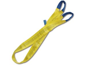 Fascia di sollevamento Beta 8156 in poliestere doppia asola 90mm 3000kg giallo