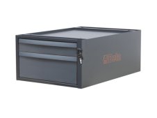 Cassettiera a 2 cassetti Beta C58CS/A 2C antracite per banchi componibili C58BC